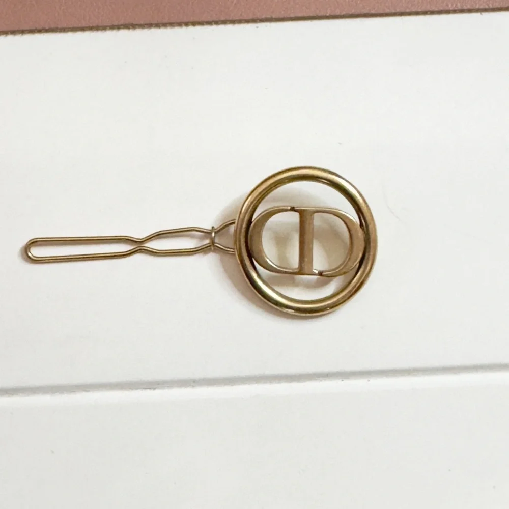 Dior CD Logo Hair Clip Barrette